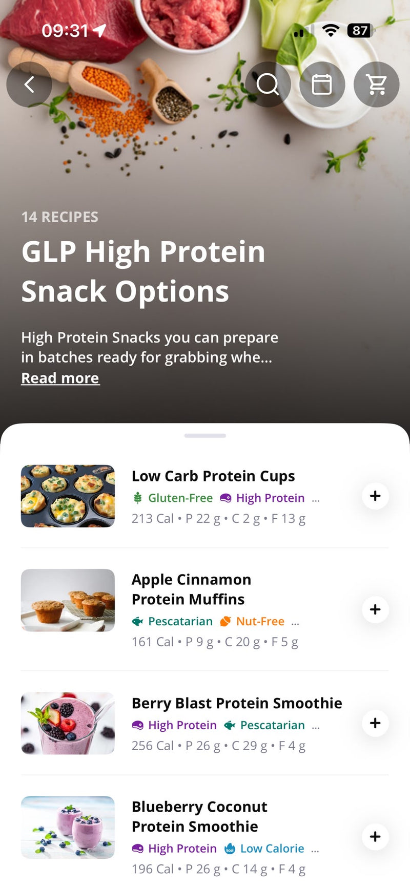 GLP High Protein Snack Options
