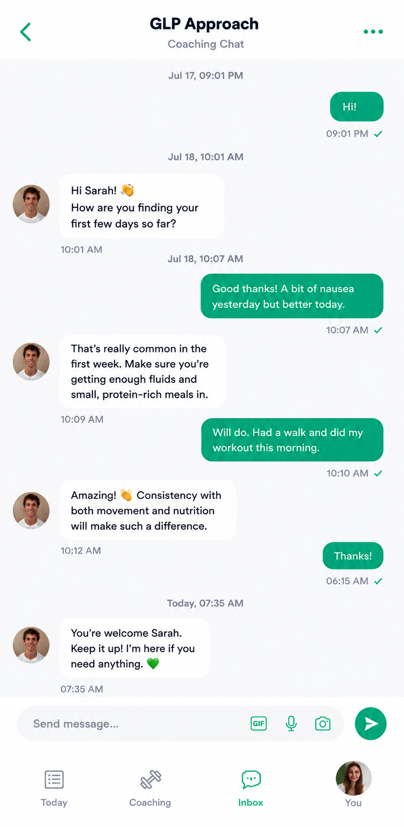 Chat With Your Coach