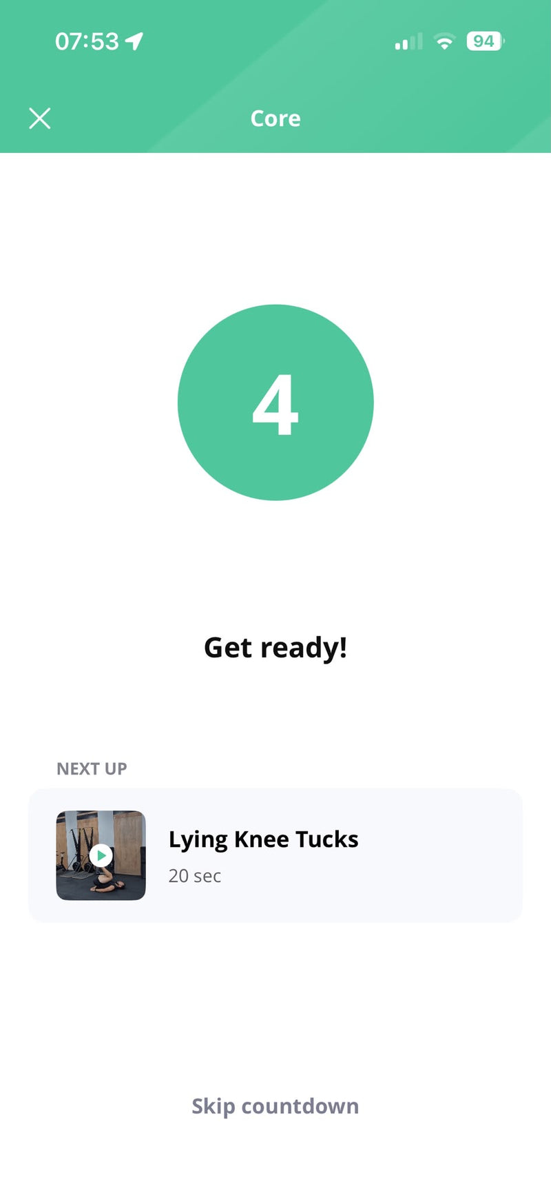 Workout Time Tracker